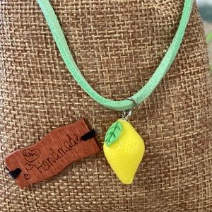Lemon vibes theme inspired necklace